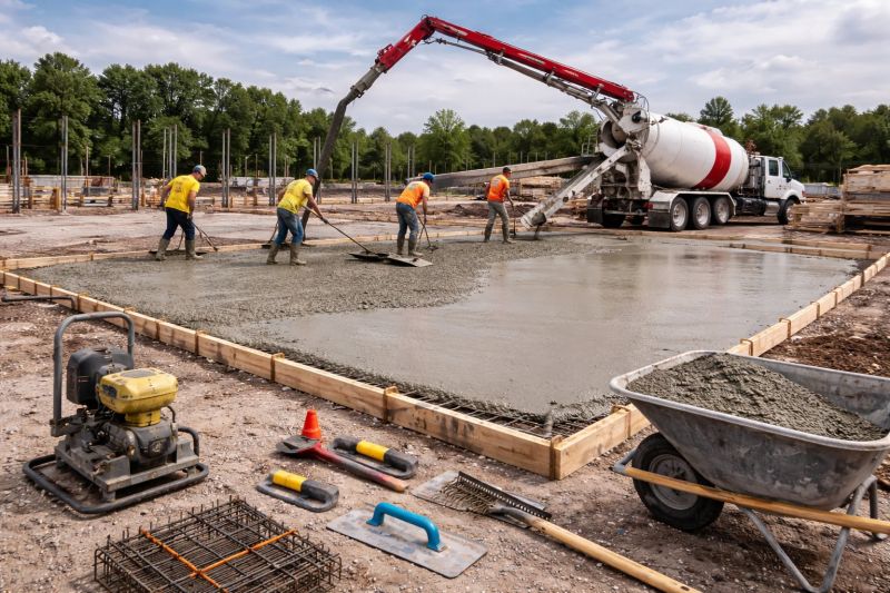 Commercial Slab Installation in Charleston, SC