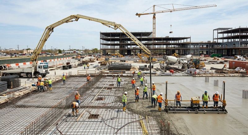 Commercial Slab Installation in Franklin, TN