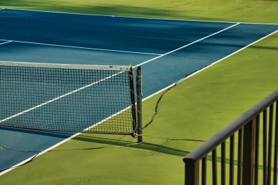 Crack Repair on Tennis Courts
